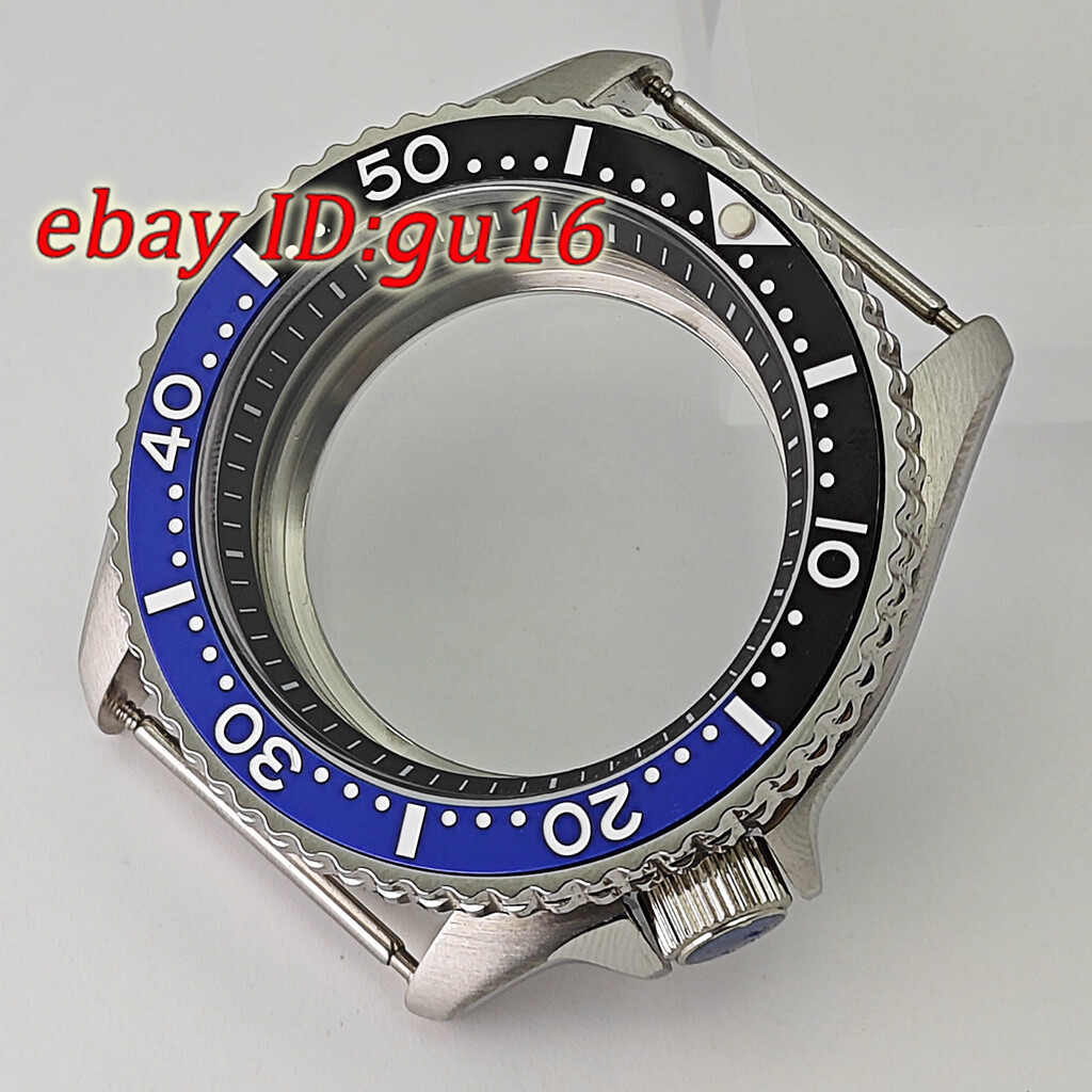 42mm NH35 NH36 silver Watch Case Sapphire Glass Ceramic Bezel Stainless Steel