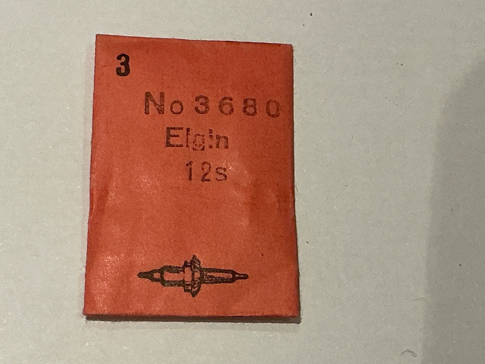 NOS watchmakers Elgin 12s balance staff Swiss made DCN X 3 staffs
