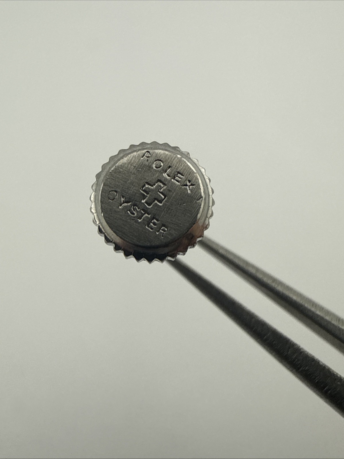 Rolex + Oyster Bubbleback 5.4 Steel Crown Watch Part Authentic
