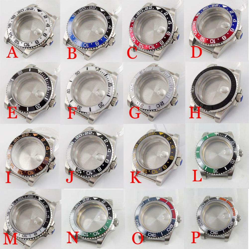 40mm Watch Case Fit NH35A ETA2824 2836 Miyota8215 DG2813 PT5000 Sapphire Glass