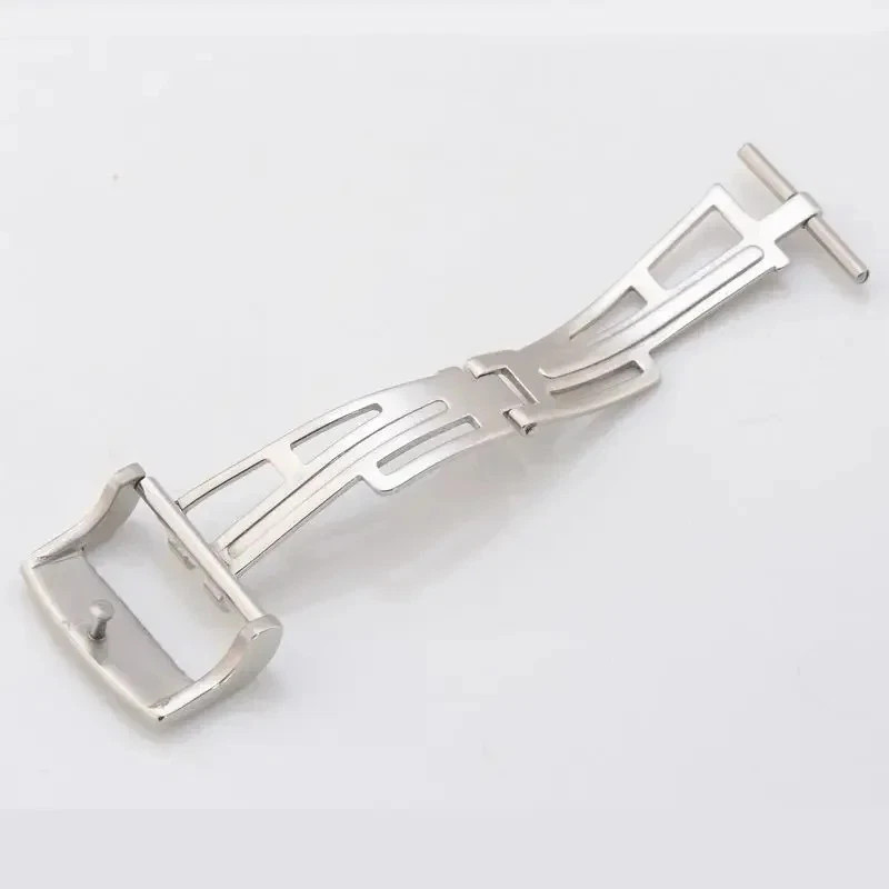 Solid Watch Strap for AP 18mm Seamless Steel Butterfly Buckle Folding Clasp Band
