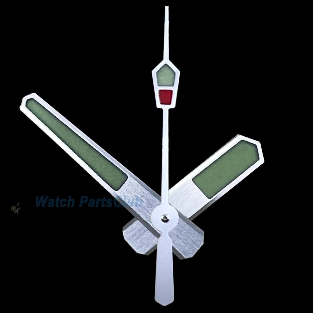 NH35 Watch Hands 8.3mm*11.5mm*12.6mm Stainless Steel C3 Green Luminous HandsSuit