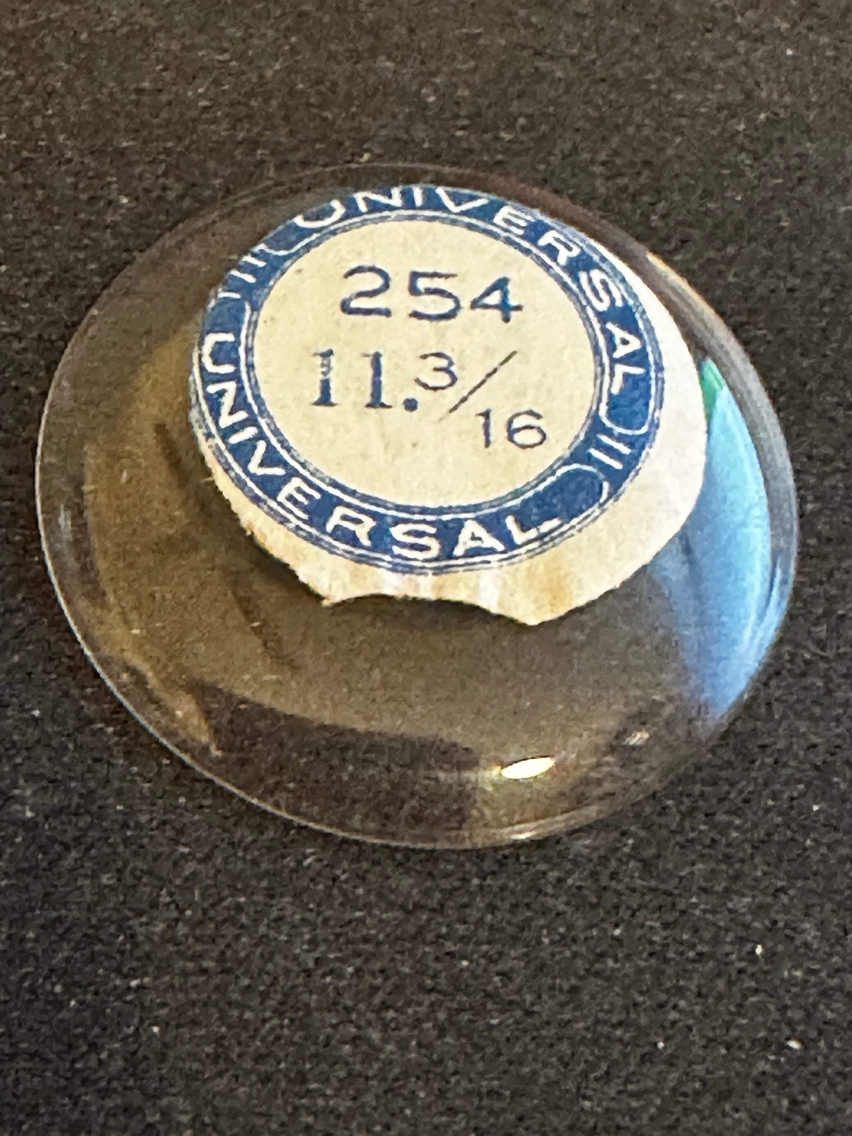 Universal Vintage Small Glass Watch Crystal 11-3/16 (~25.4mm) – NOS