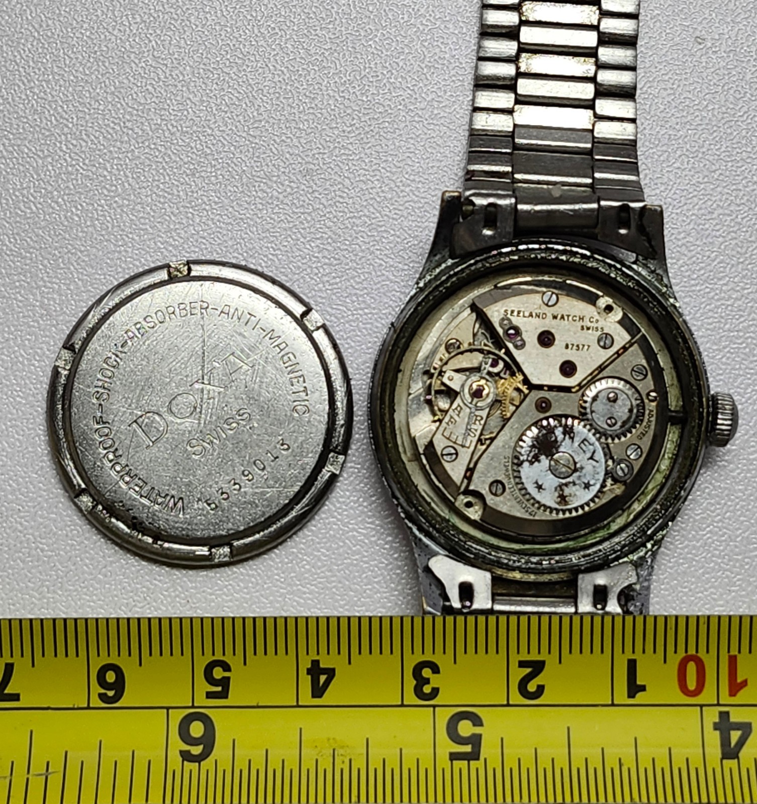 Doxa Case Seeland Sidney 17J Swiss Mechanical Watch Parts Repair Project