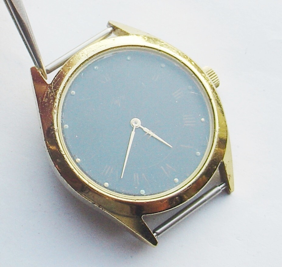 Vintage Mens watch Luch Belarus (USSR) Black Dial
