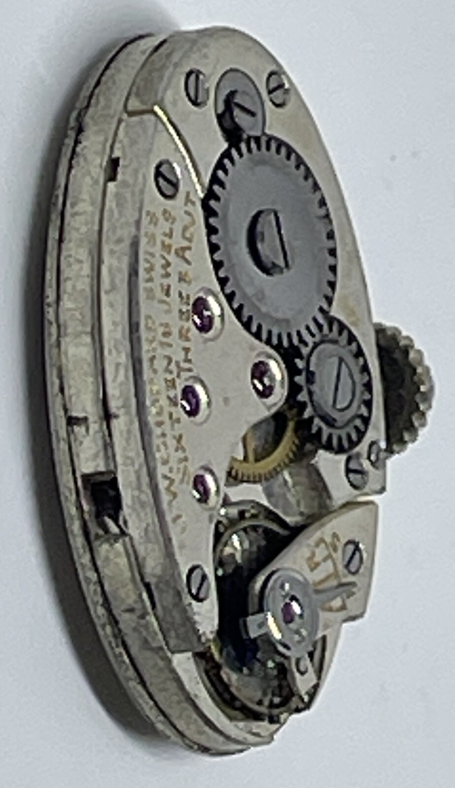 JW CHOPARD MOVEMENT Swiss 16 Jewels 3 Adjustments Does Not Run/For Parts