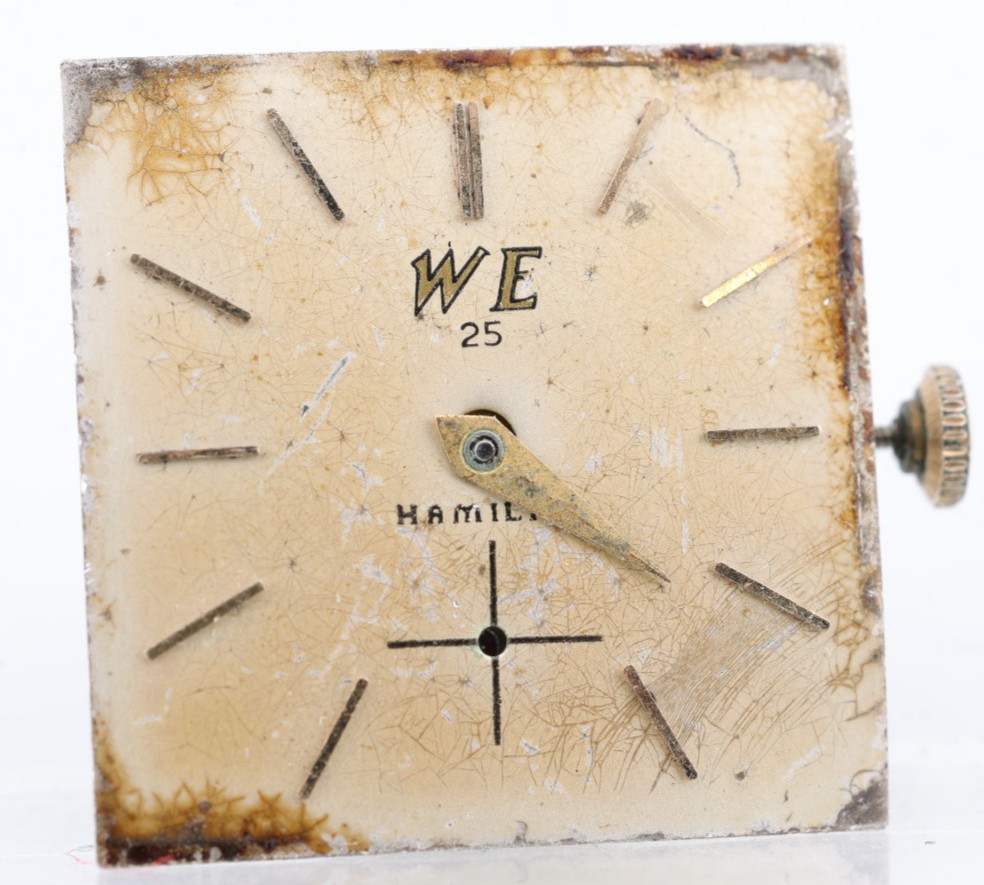 WESTERN ELECTRIC 25 HAMILTON 770, 22j WRIST WATCH MOVEMENT RUNS (BB)
