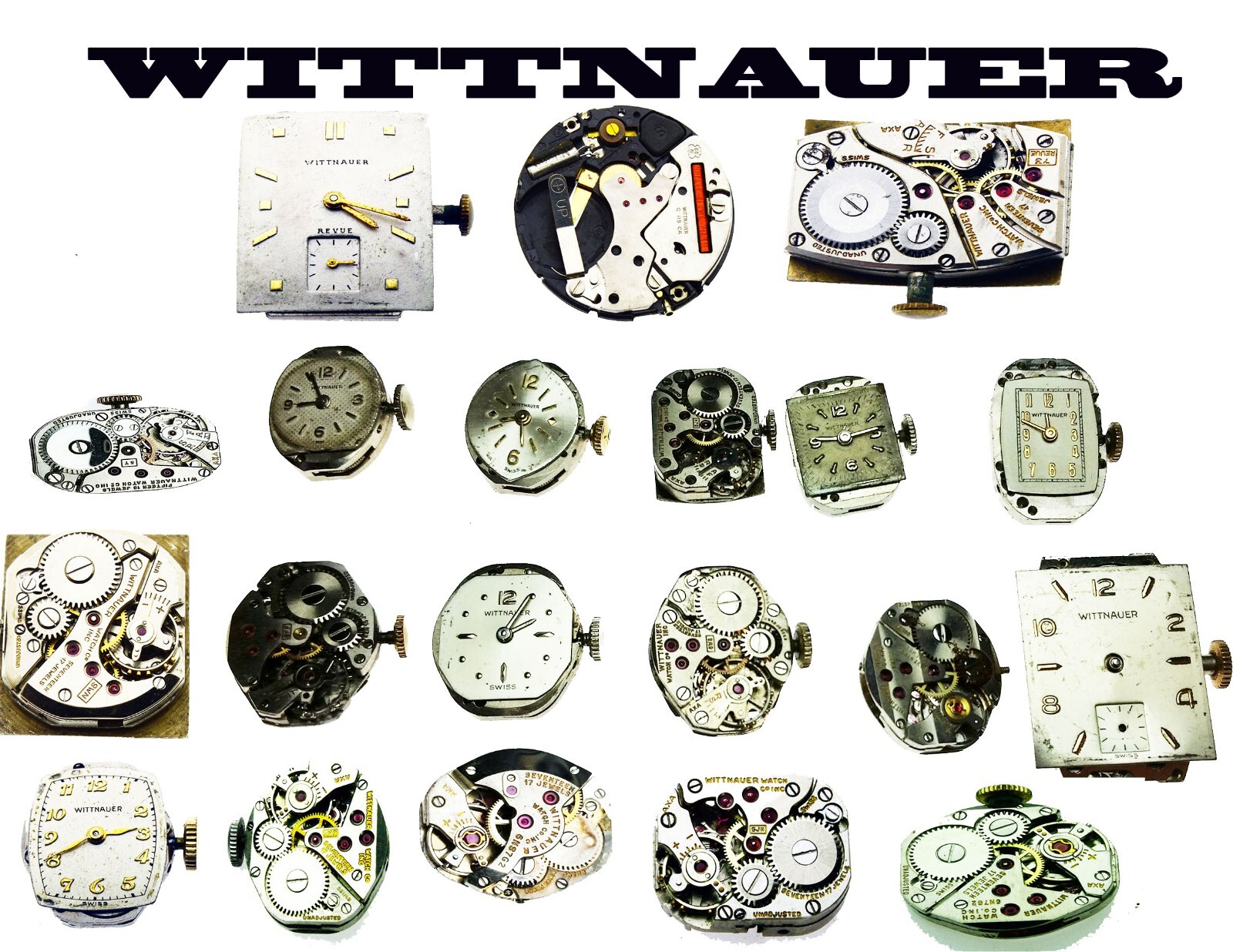 WITTNAUER Vintage Winding, Quartz Watch movement parts Replacement Varieties
