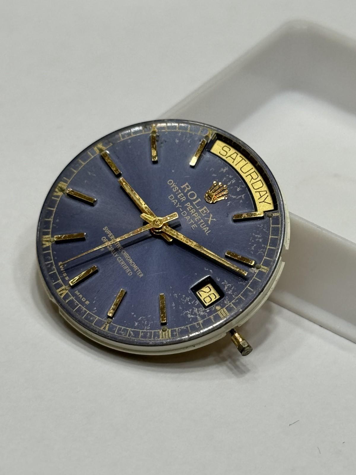 Eta 2834-2 Automatic Day Date Movement Swiss Made Running