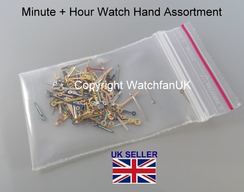 Assortment Of Minute and Hour Watch Hands Swiss Made Classic Style