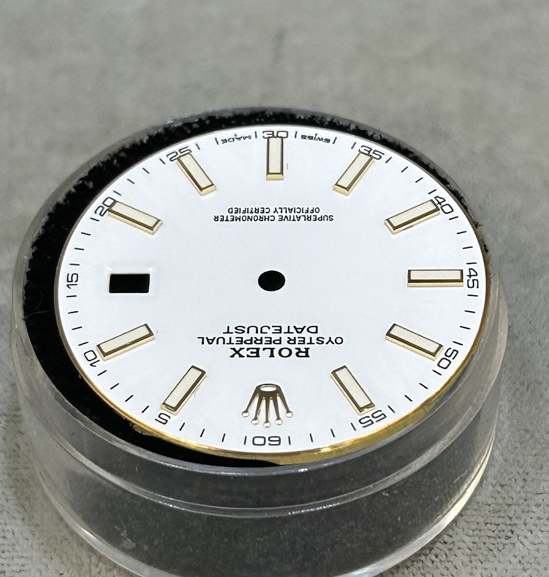 Rolex 41mm Datejust White Index Luminescent Dial For Model 126333 & 126303 MINT