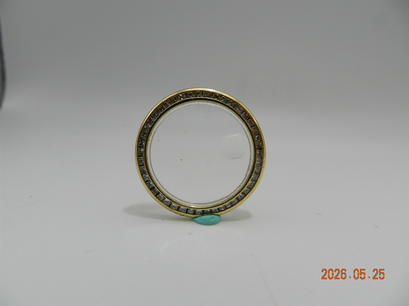14K 1 Carat Approximate Natural Princess Cut Diamond Bezel fits Rolex 6917