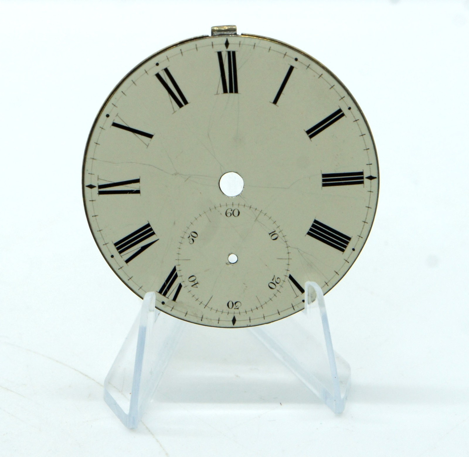 EXC 46.5 mm VINTAGE FUSEE POCKET WATCH DIAL ROMAN NUMERALS