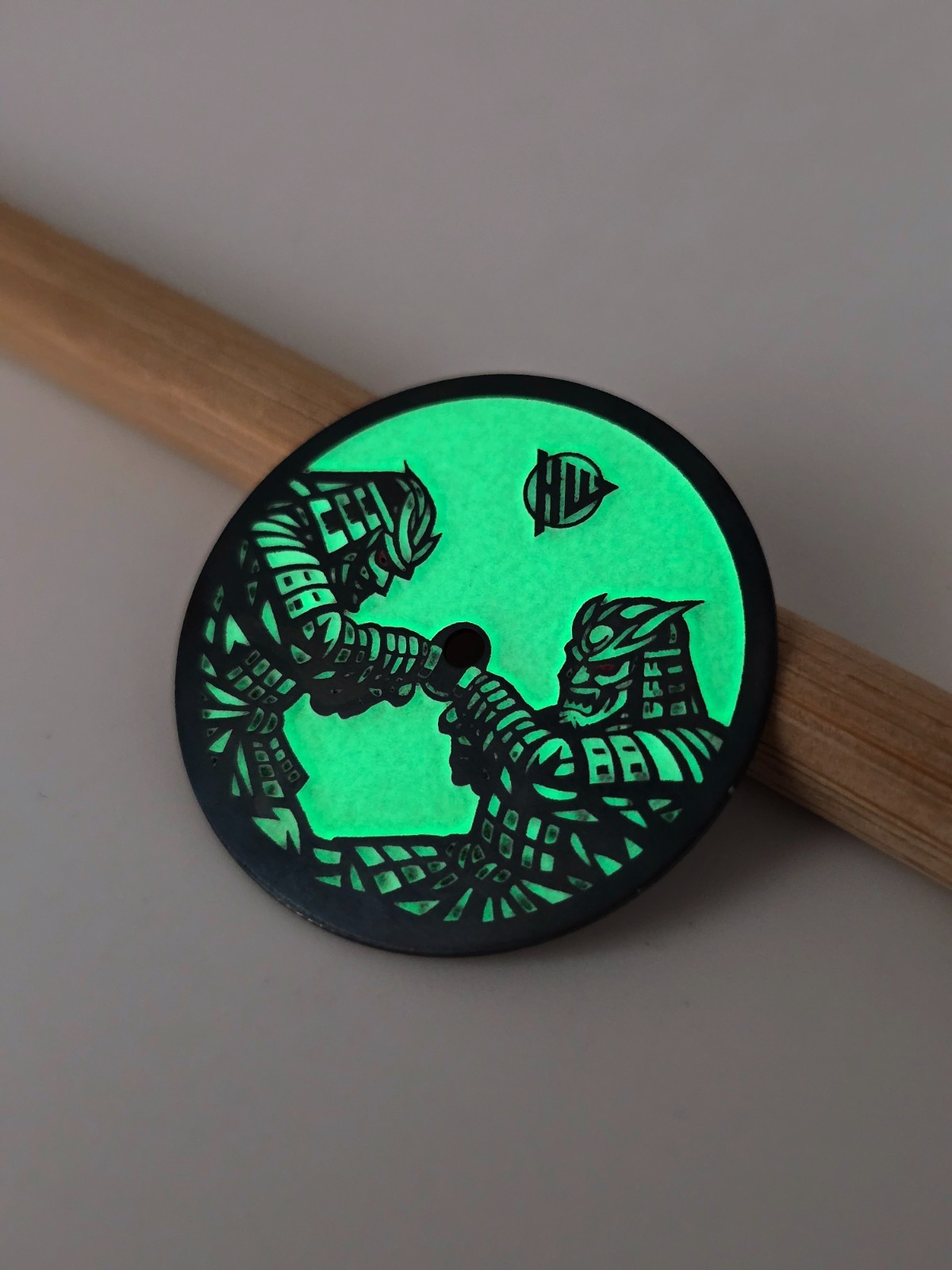 Custom-Made FULL LUME Watch Dial | Samurai – Order any designsize