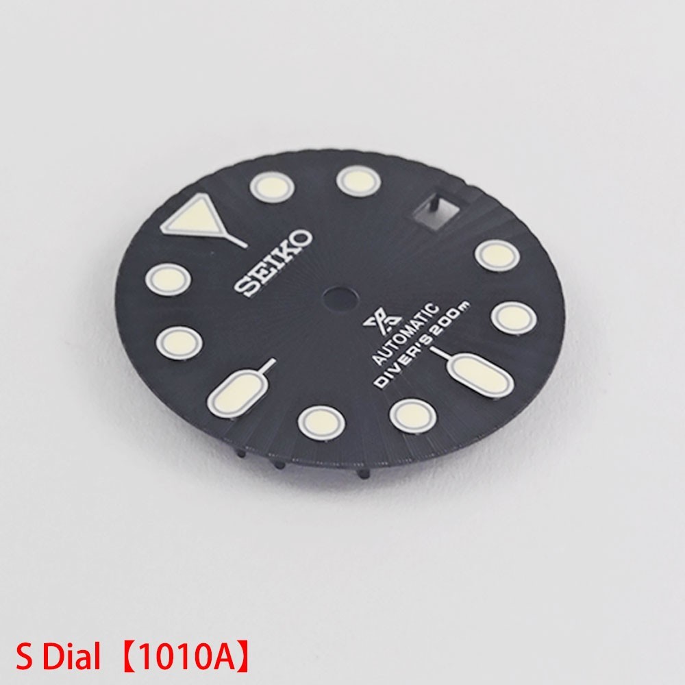 For Seiko 28.5mm Watch Dial Green Luminous Fit NH35 NH36 Movement Watches Faces