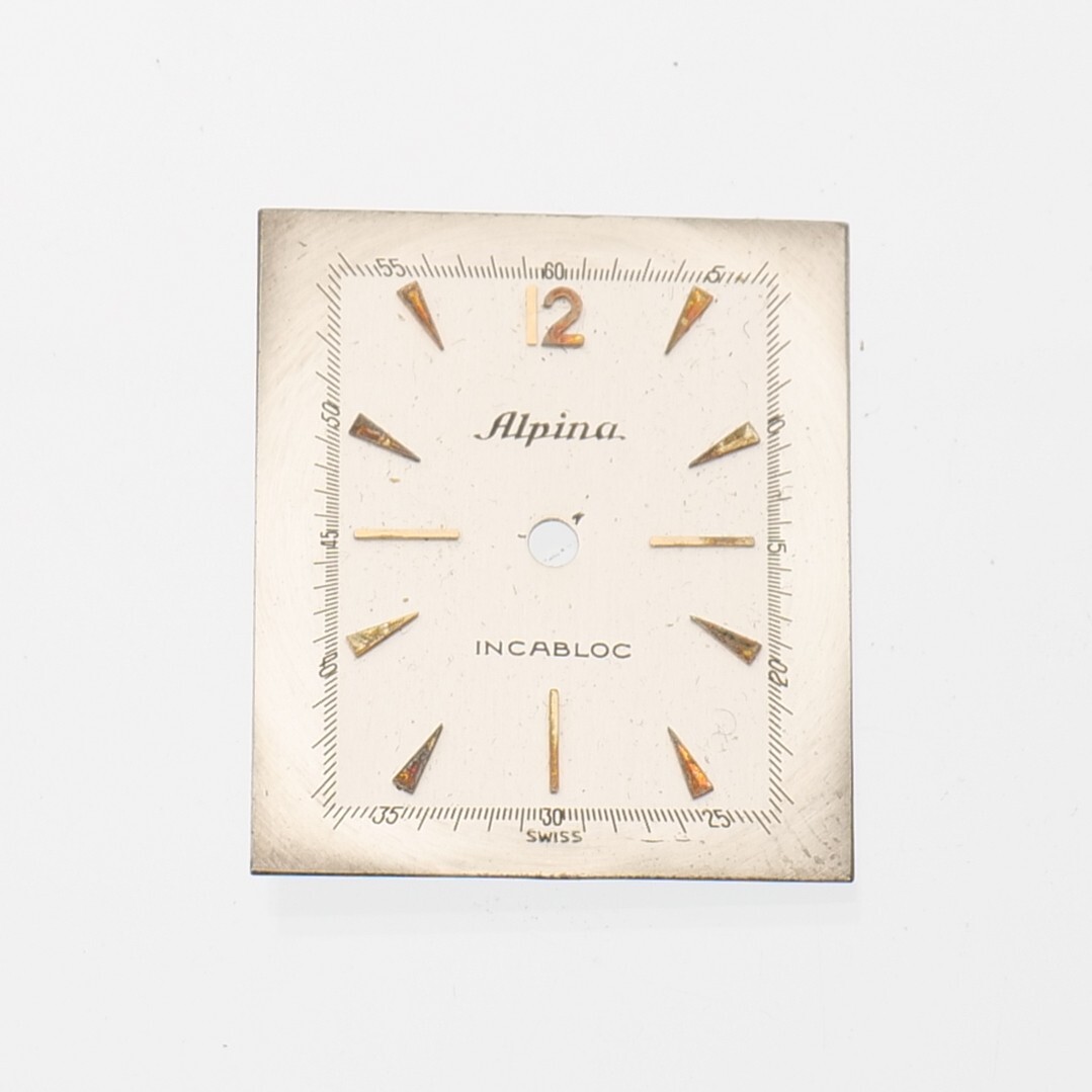 Alpina Tank Vintage Swiss Watch Dial Watchmakers Repairs 20mm x 23.3mm Swiss