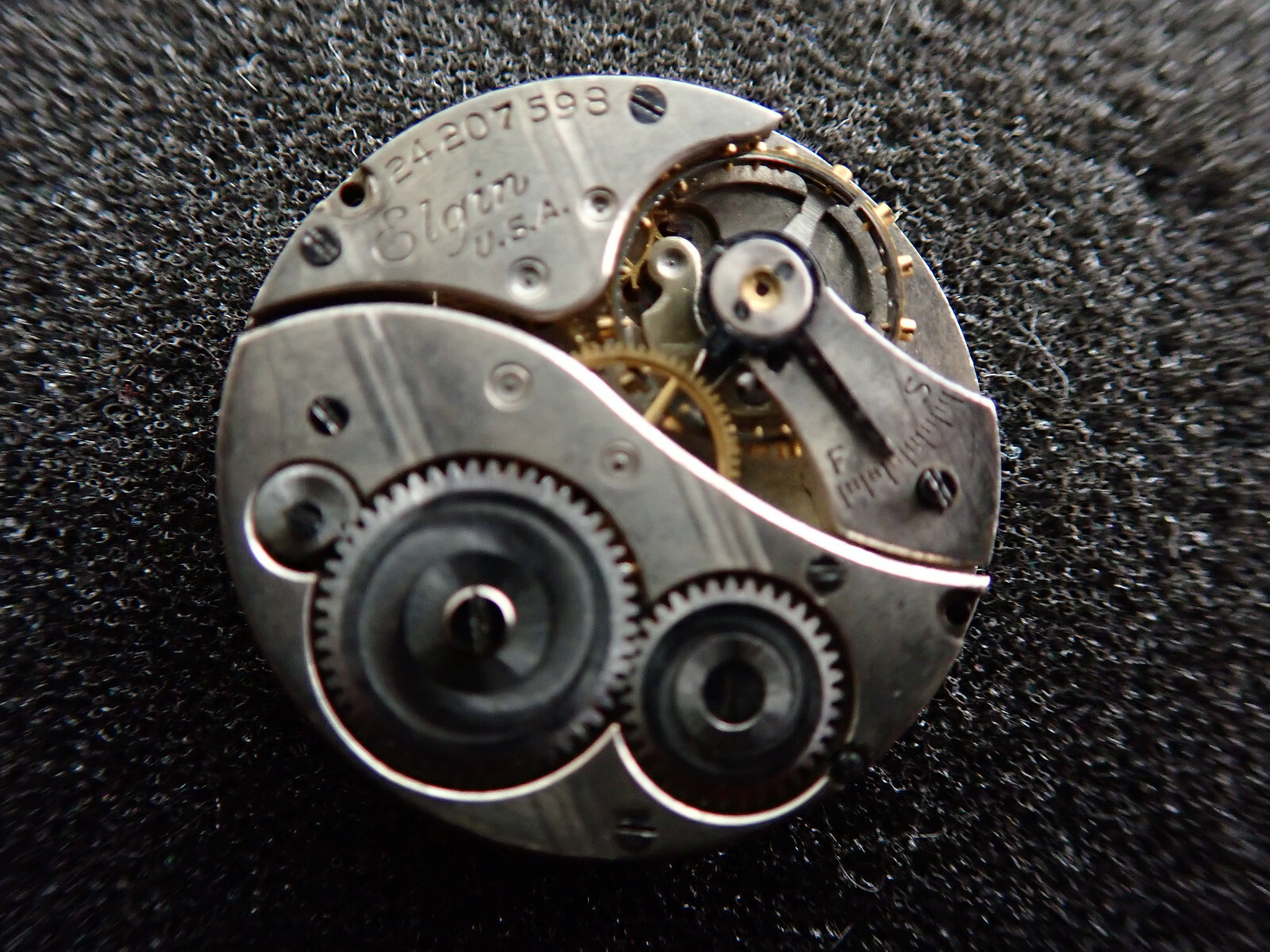 VINTAGE 6/0 SIZE ELGIN O.F. POCKET WATCH MOVEMENT GRADE 431 – NOT RUNNING