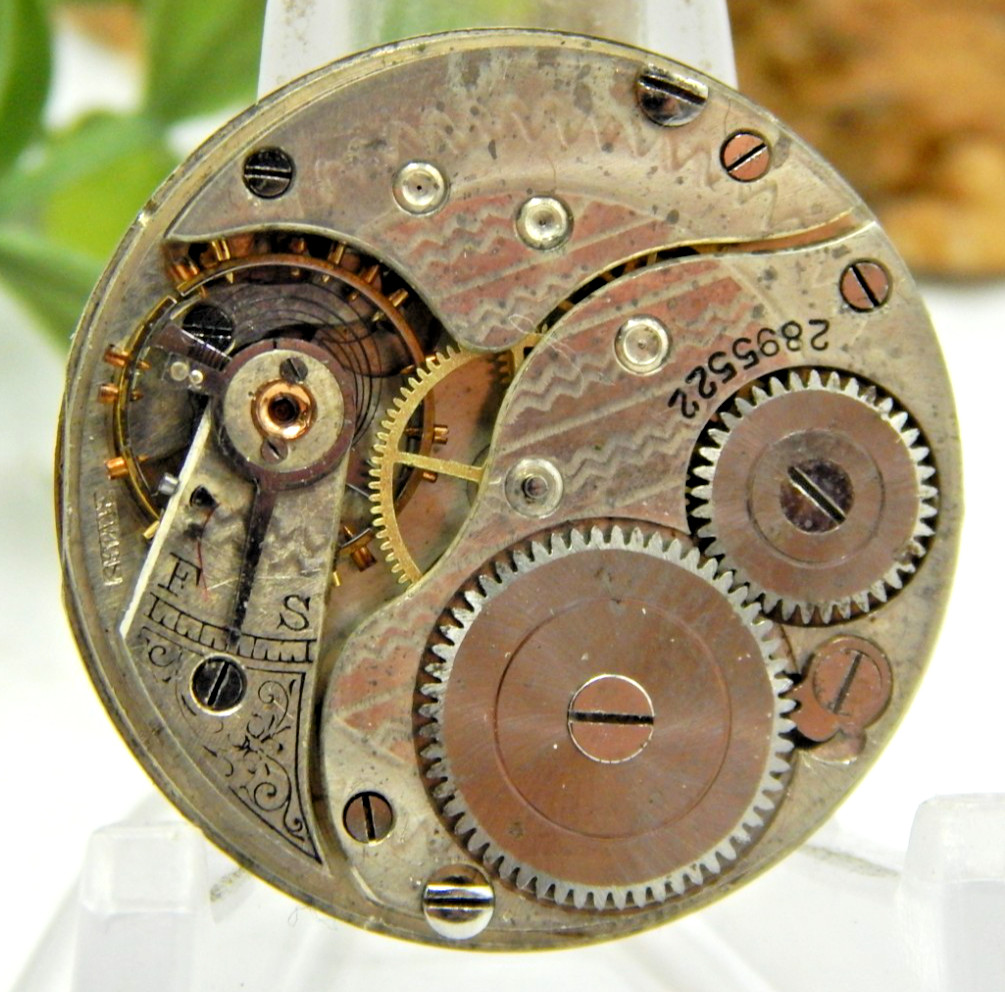 Antique Pocket watch movement E Lamarche St Hyacinthe 29mm Hunting Case