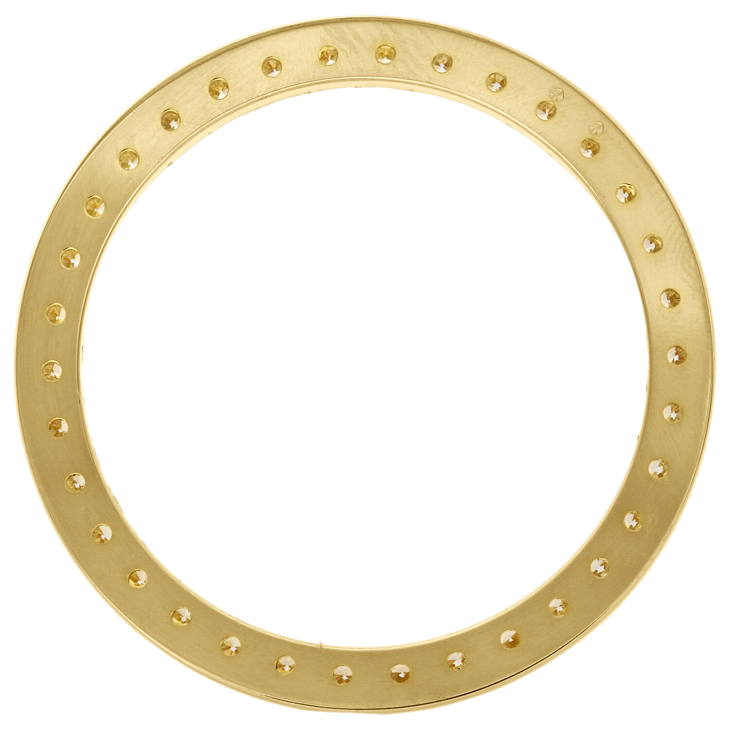 14K Yellow Gold U Shape Diamond Watch Bezel 36mm Rolex DateJust Day-Date 3.57 CT