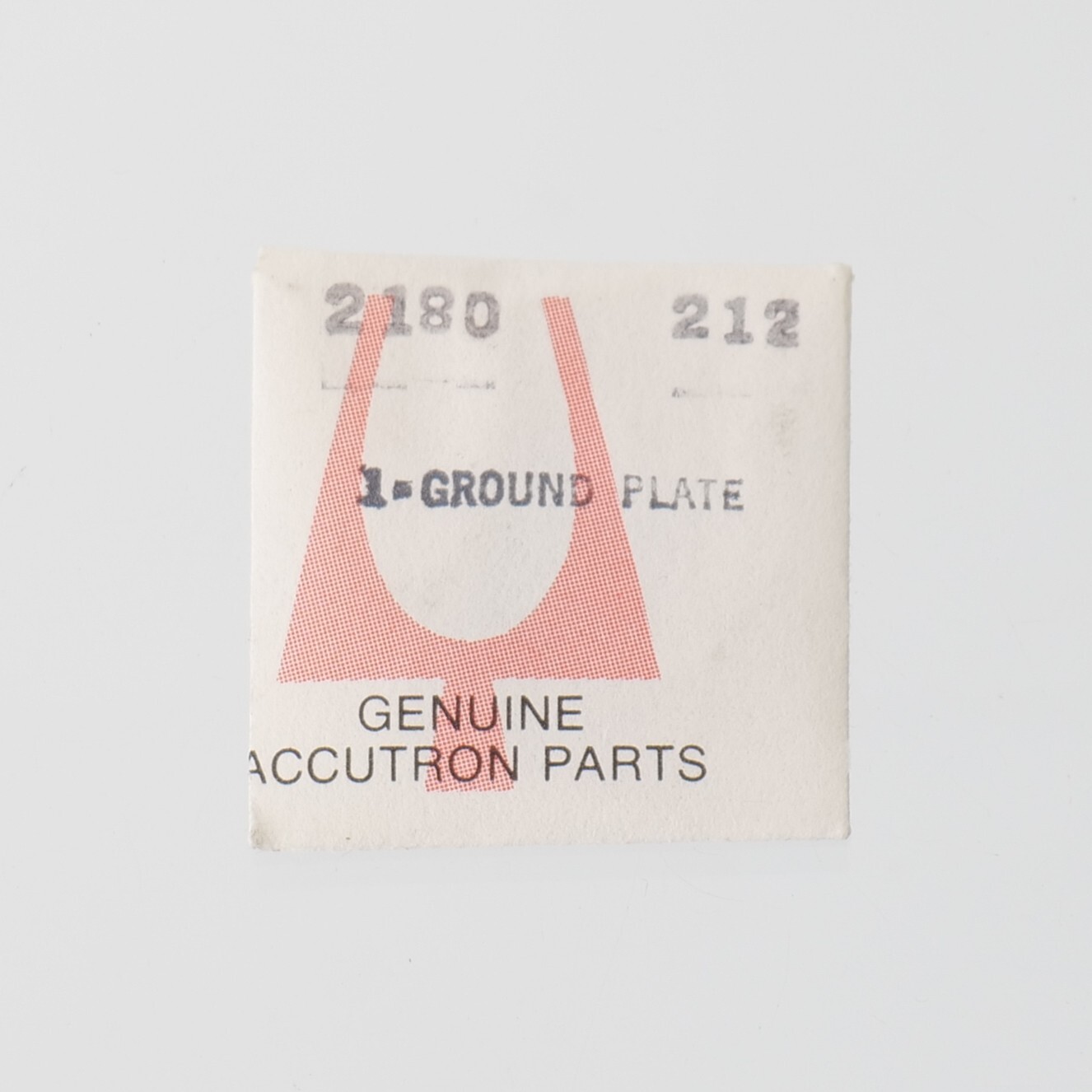 NOS Bulova Accutron 218, 218D Ground Plate Watch Part #212 Watchmaker (C5D4)