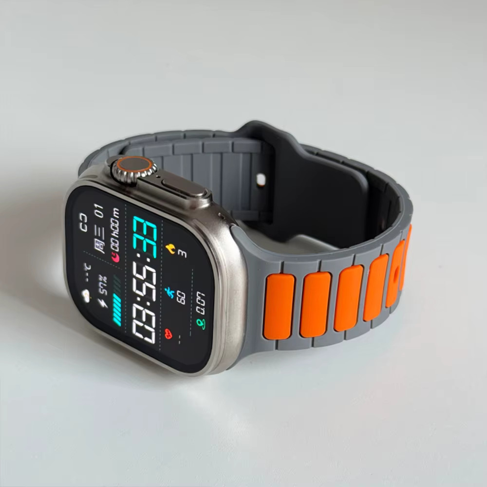 Silicone Strap for Apple watch 10 band 46mm 45mm 44mm 49mm 42mm 40mm 38 correa