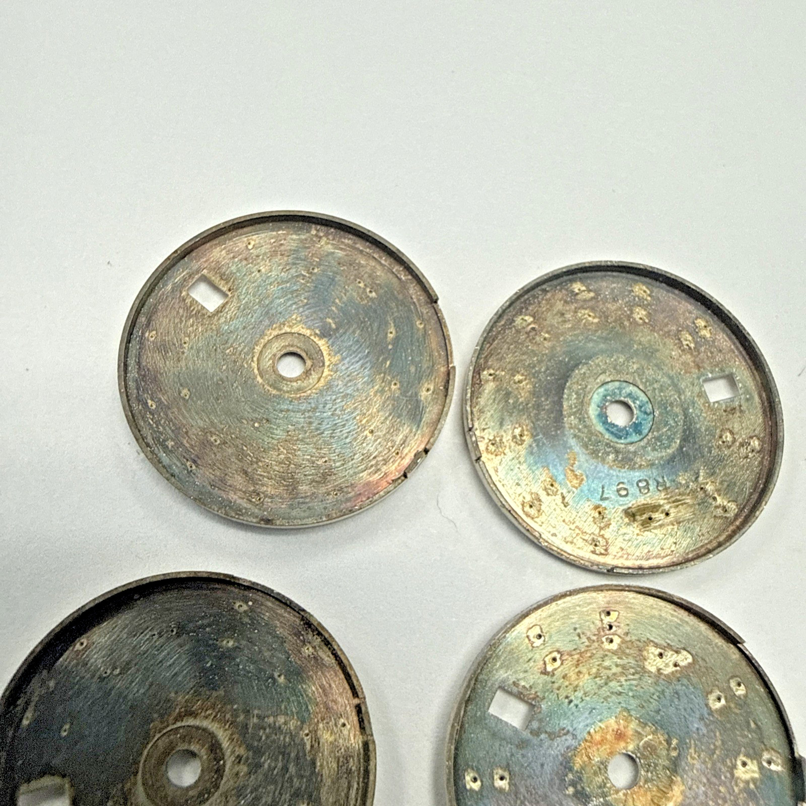 4 Rolex Date Silver Stick Dial’s For 26mm Watches Model 6917 6916 69178 e12192