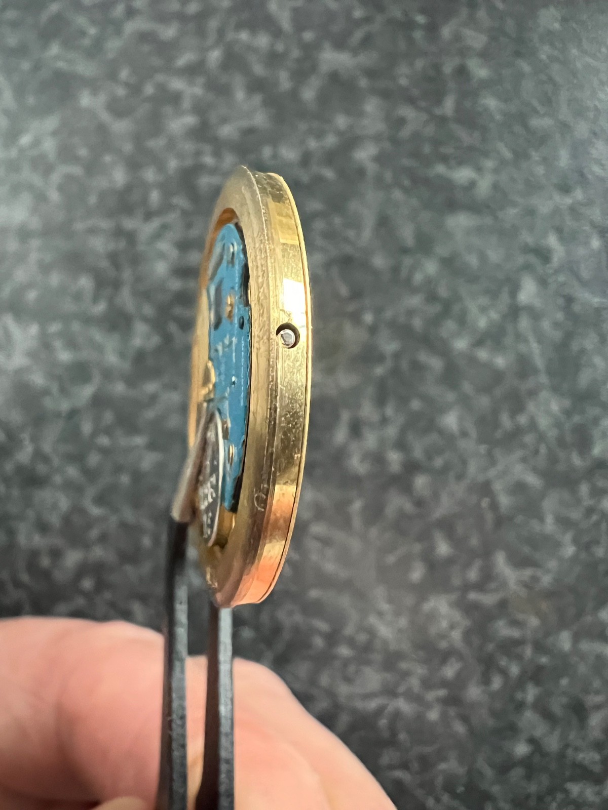 Garrard Watch Movement ETA 955.412 Gold Dial For Parts Repair or Restoration