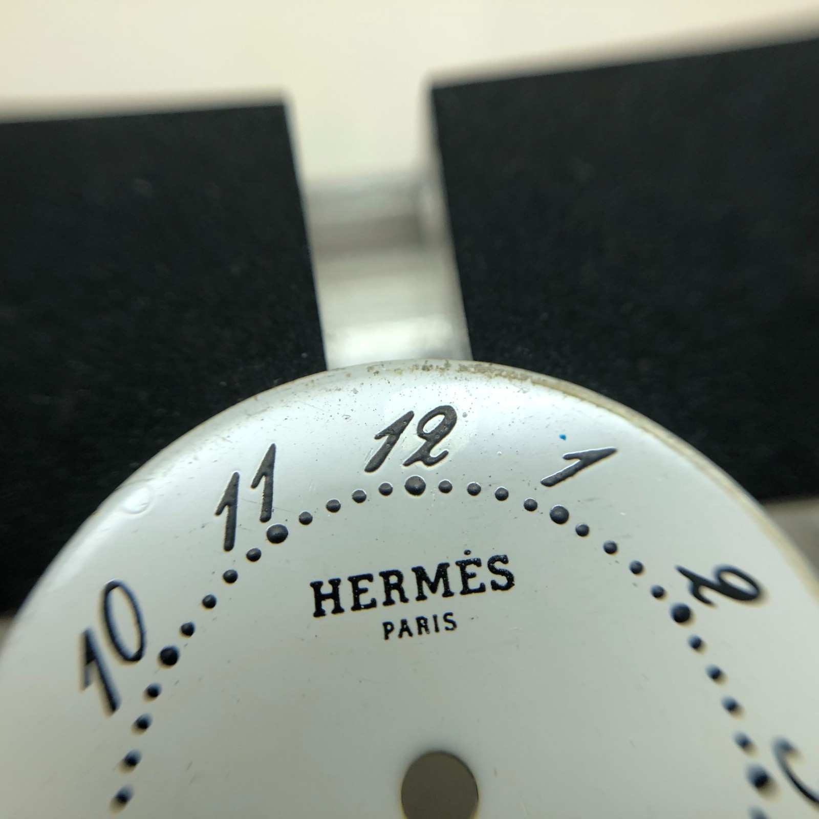 [w2466] HERMES DIAL Arceau 20mm Non date EX/VG