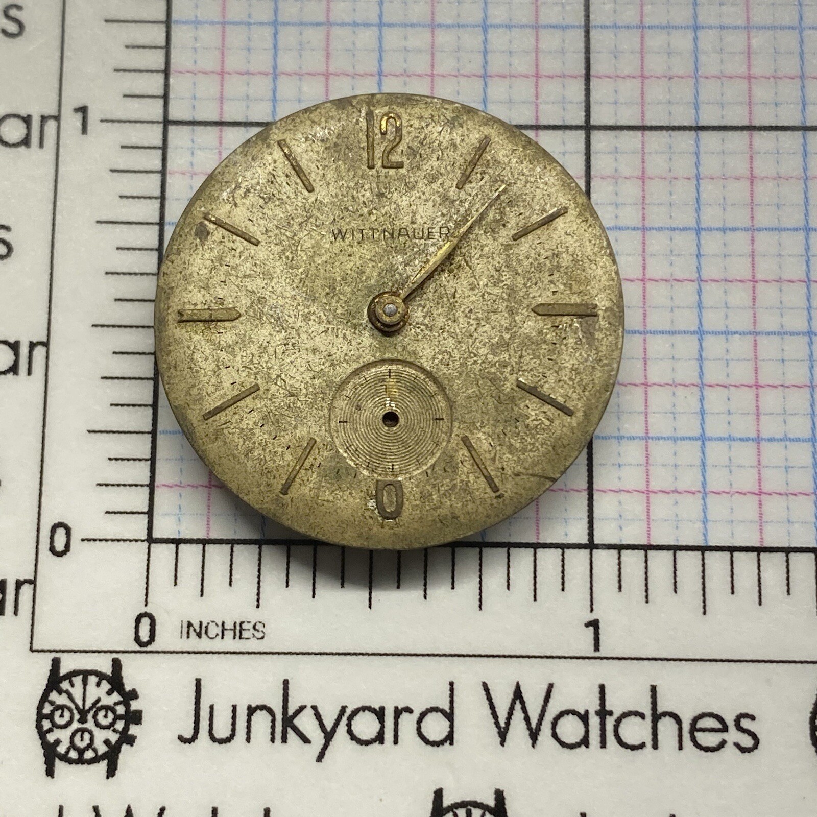 Wittnauer Watch Movement Repairs Parts Spare Watchmaker Revue 76 Swiss 17 Jewels