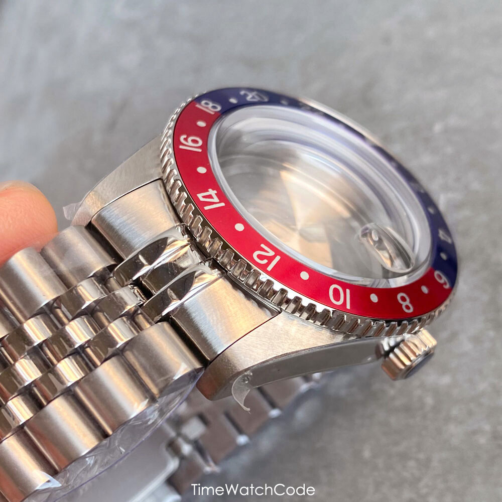 Diver Watch Case GMT Men Watch for NH34 NH35/36/38 ETA2824 PT5000 Sapphire 38mm