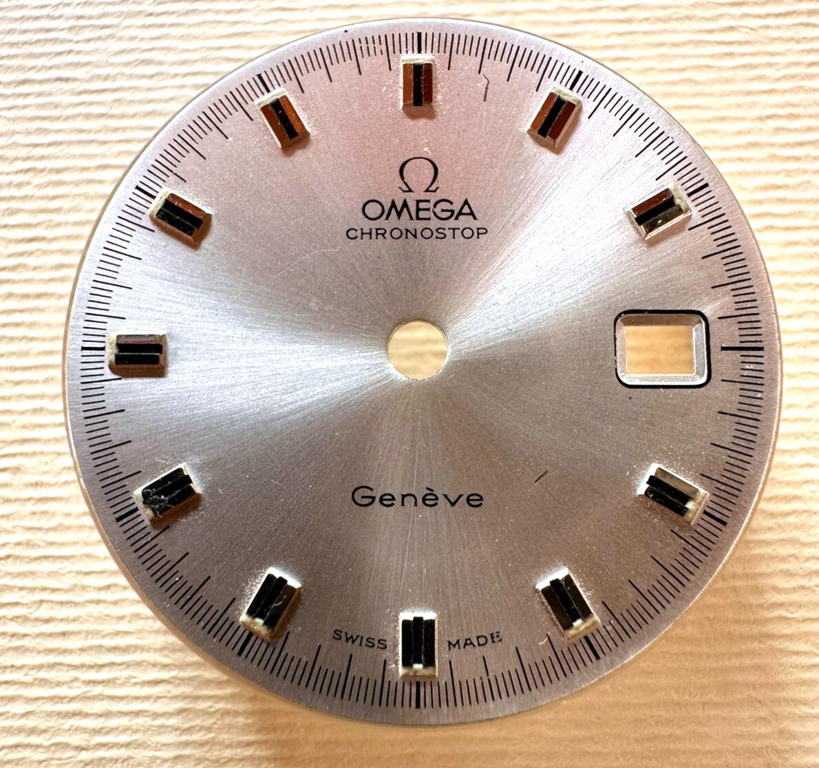 Omega Chronostop Jumbo for Cal.920 Dial Vintage Original, Year 1969