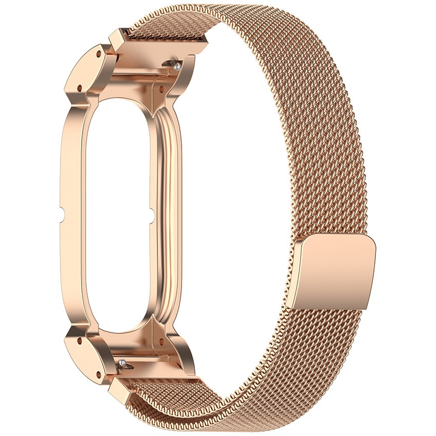 Metal Frame Milanese Metal Strap Stainless Steel Strap for Google Fitbit Air