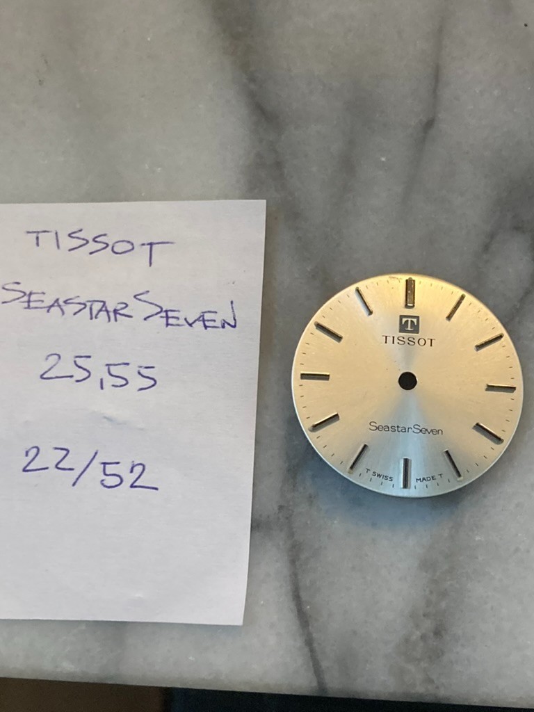Tissot Seastar Seven Silver Vintage Watch Dial 25.5mm