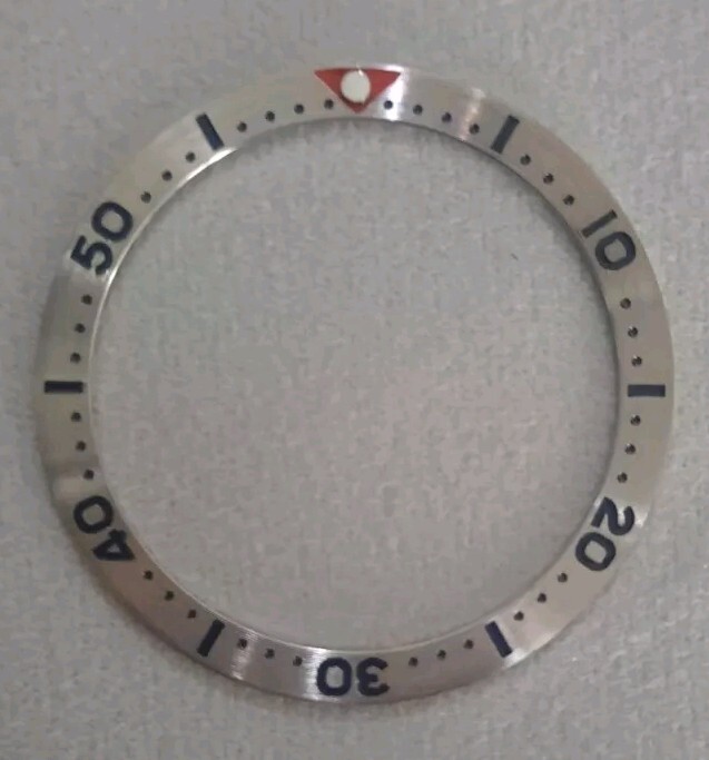 Steel Bezel insert 38mm For Divers Watch Rolex Seiko SKX SRPD Flat