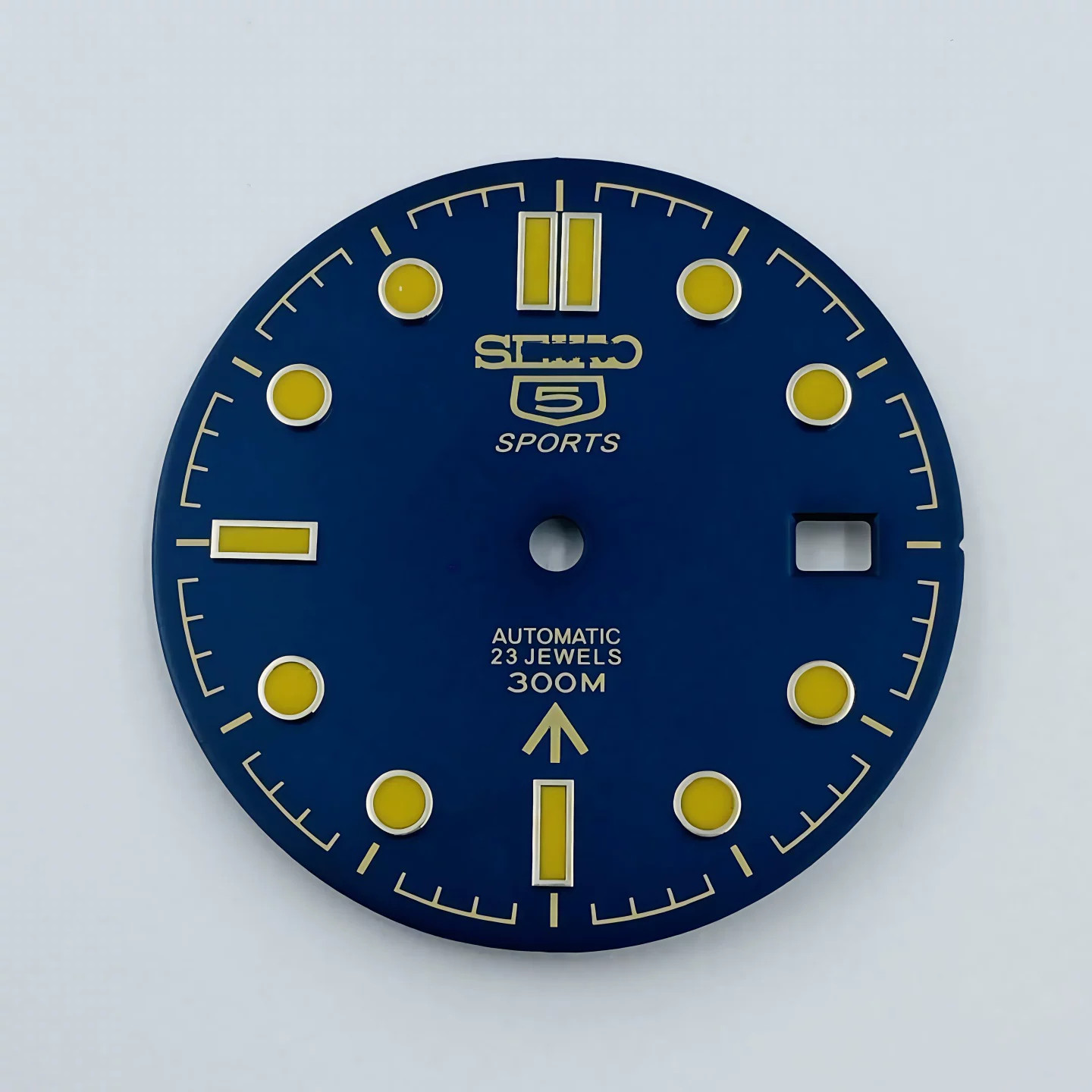 31mm Wave Pattern Watch Dial Green Lume for Nh35 Nh36 Movement Watch Accessories
