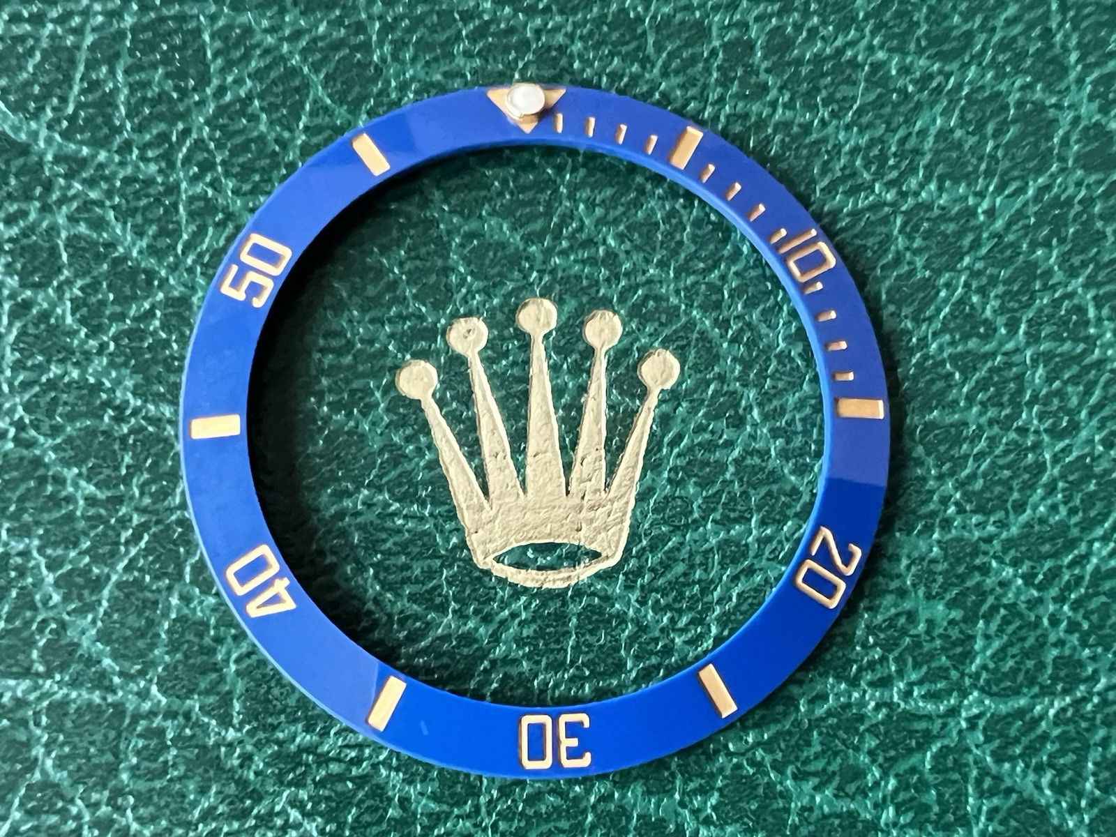 Genuine ROLEX Submariner 116613 116618 116613LB 116618LB Blue BEZEL Insert #1123