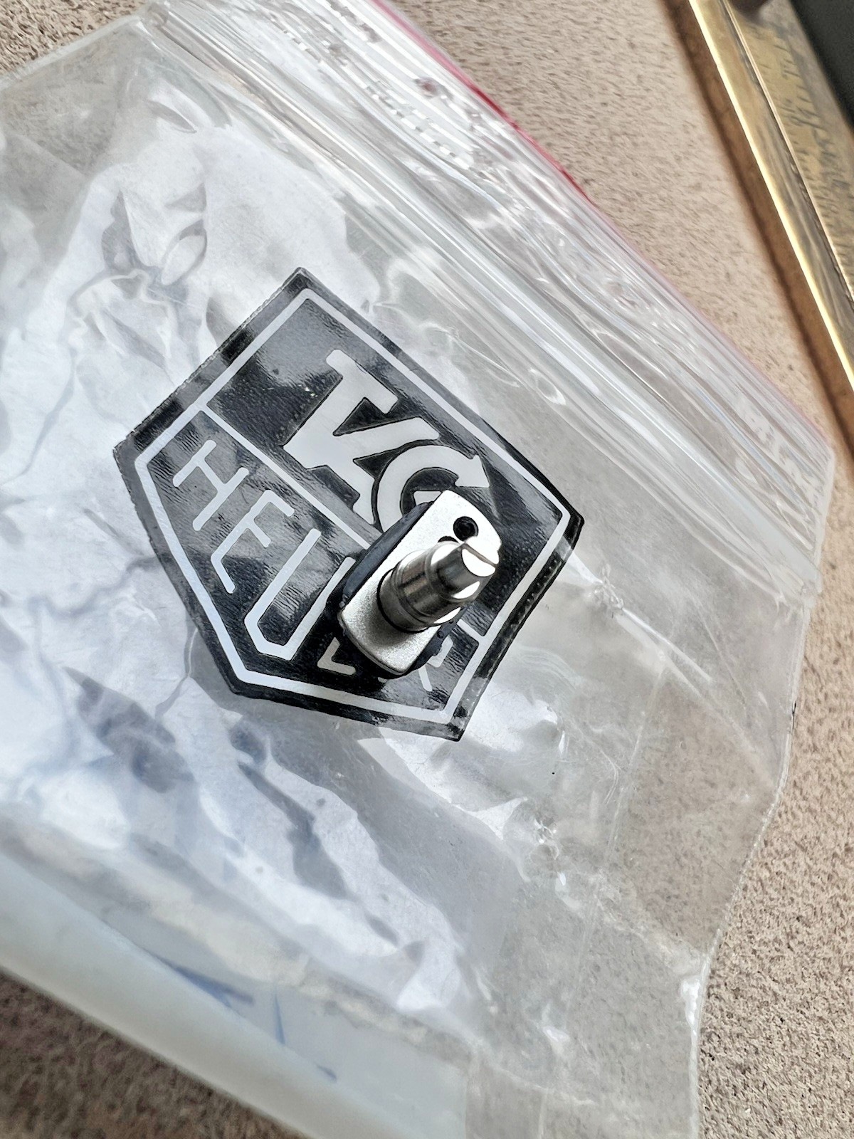 NEW FACTORY PUSHER TAG HEUER BLACK RUBBER AQUAGRAPH 500 4POSI CHRONO HP0065 new