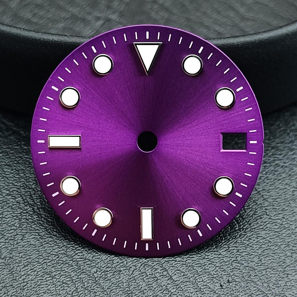 28.5mm nh35 dial green luminous for NH35/36 mechanical movements dial accessorie