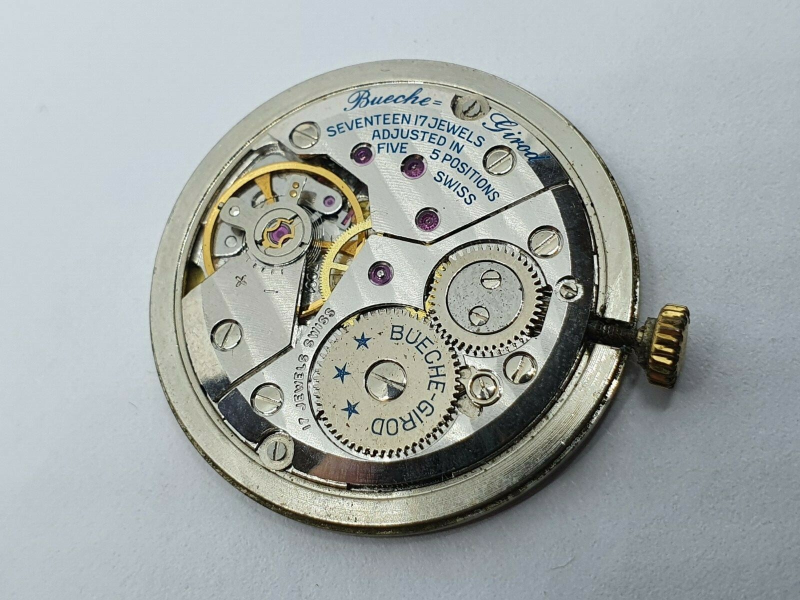 Bueche Girod watch movement cal peseux 7001