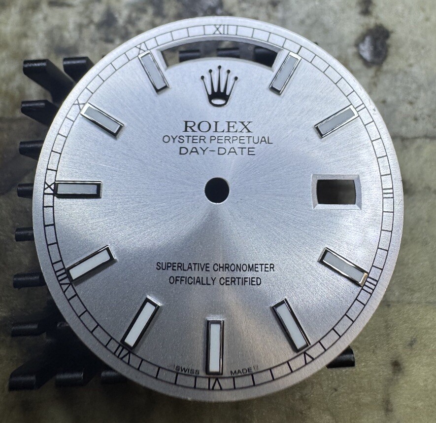 Rolex Quickset President Custom Silver Lume Index Dial For 18039 18239 118239