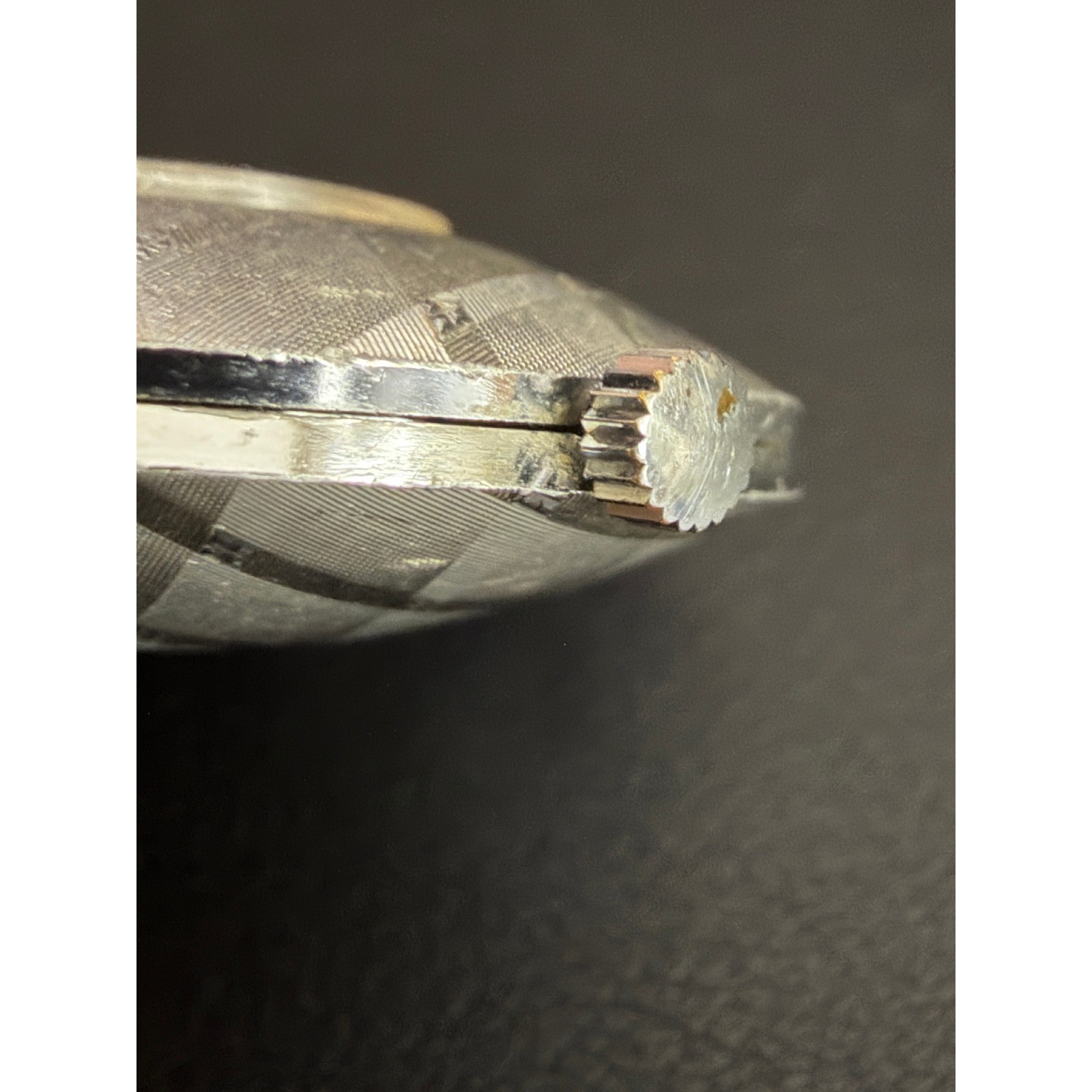 Vintage Watch Necklace Signed Endura Silver Tone READ