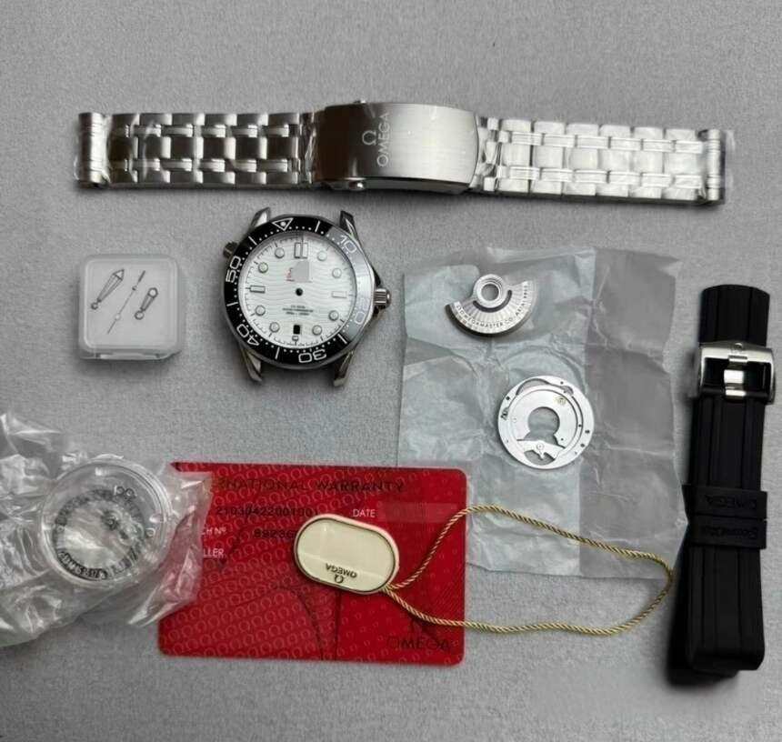 DIY SET for 2824 VSF Watch case + dial + hands + Stainless Steel Strap 42MM