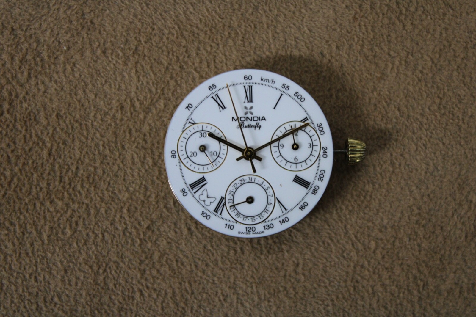 Mondia butterfly harley chrono movement movimento
