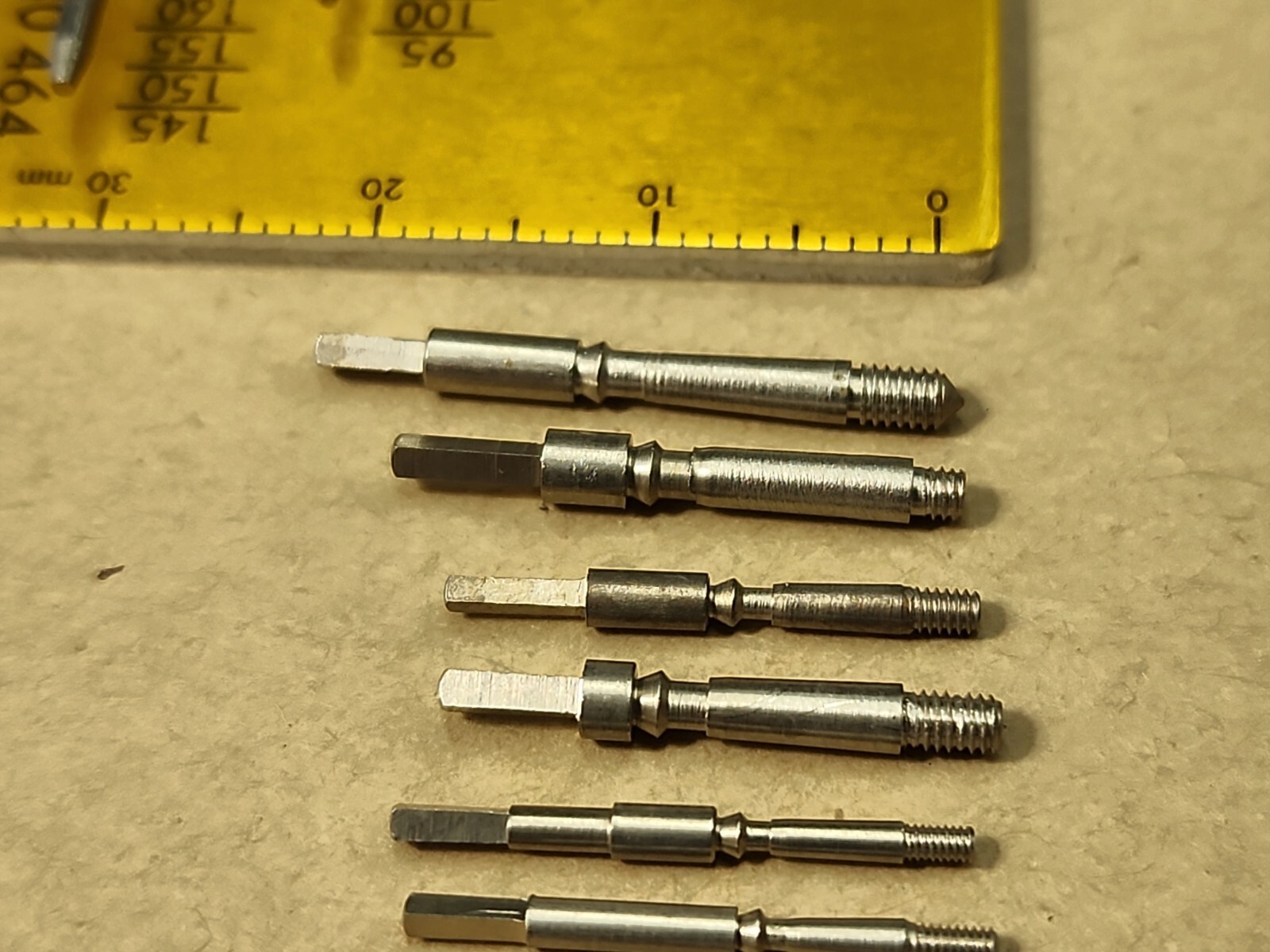 Lot Of 7 Mixed American Pocket Watch Stems