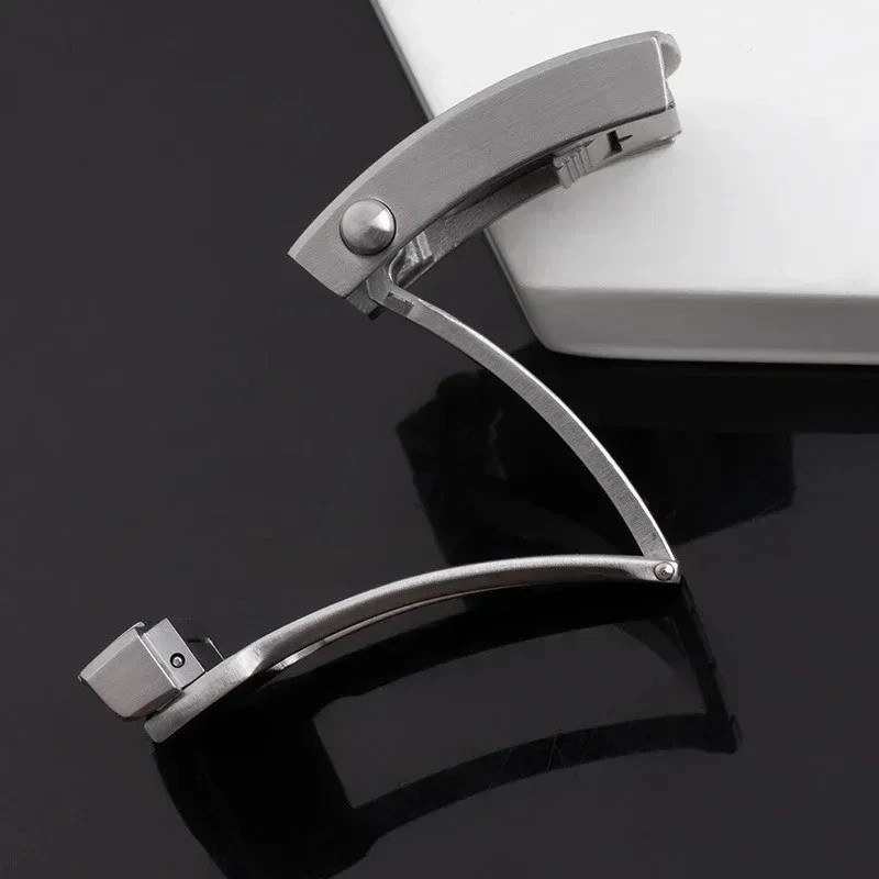 18 20mm Slider Glide Folding Buckle Deployment Clasp Fits Breitling Watch Band