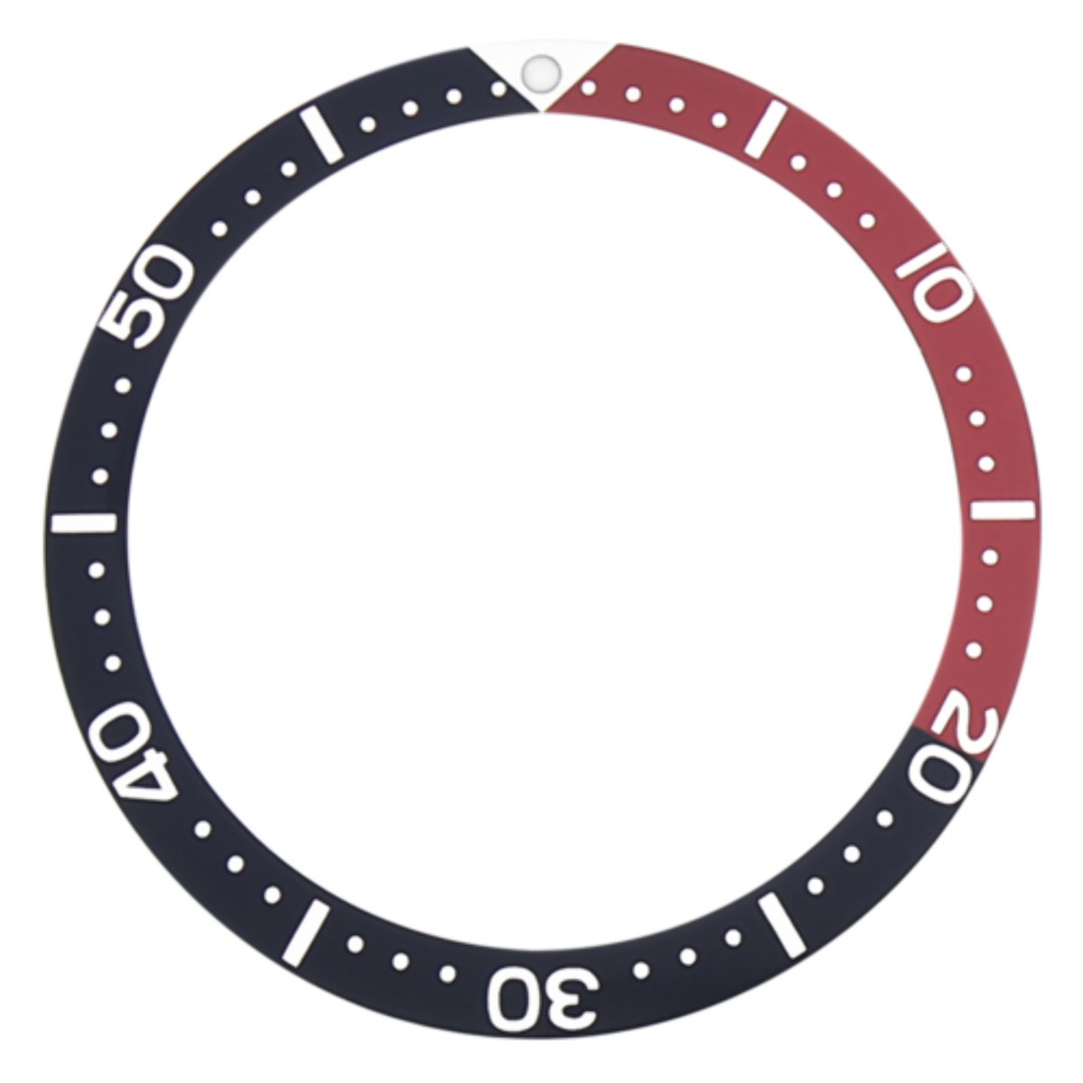 BEZEL INSERT FOR SEIKO WATCH 6309-7040-7049 SUWA TURTLE 6309A AUTAMATIC BLACK/RE