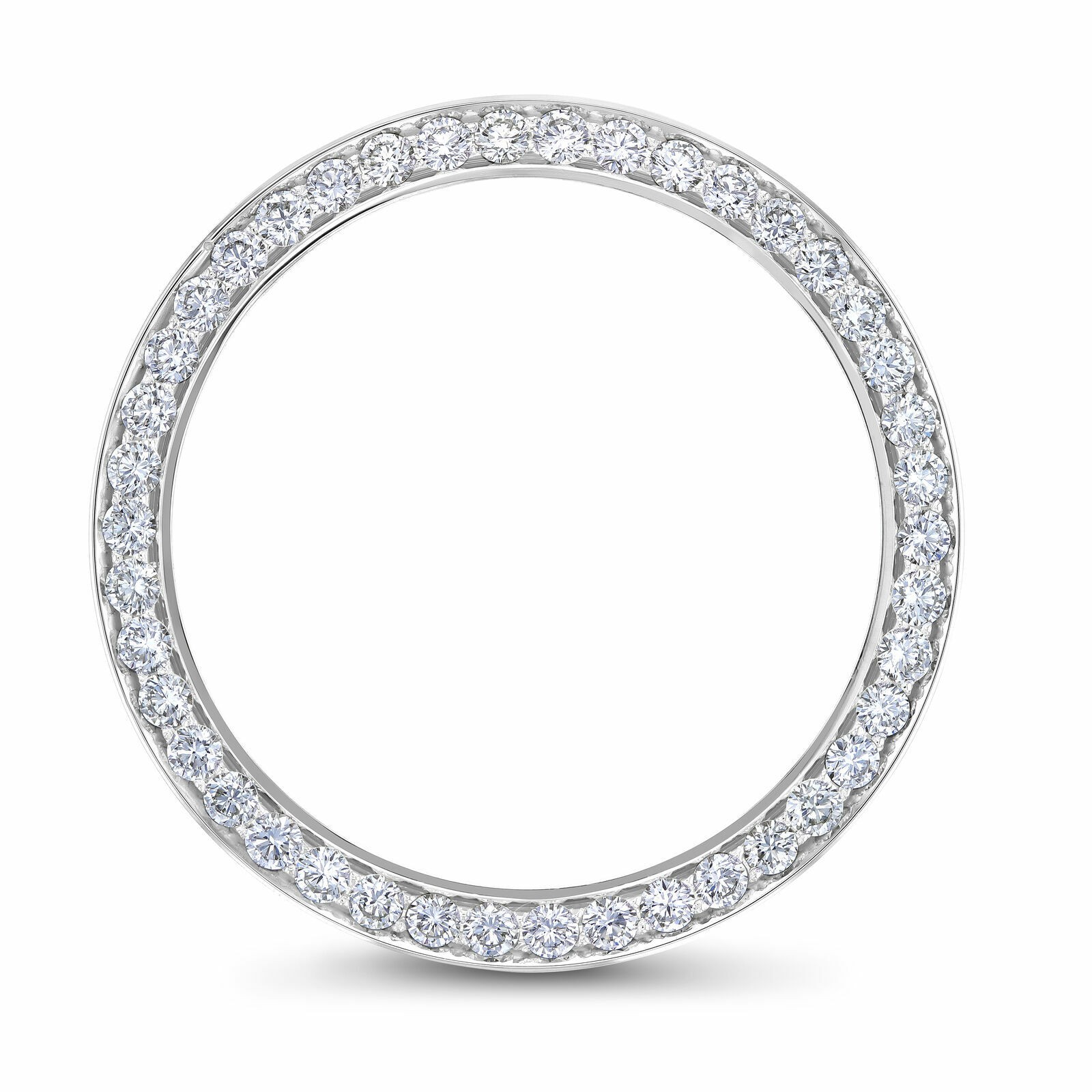 3CT NATURAL DIAMOND BEZEL 18KW FOR ROLEX DAY DATE 2 41MM 218239, 218349, 218399