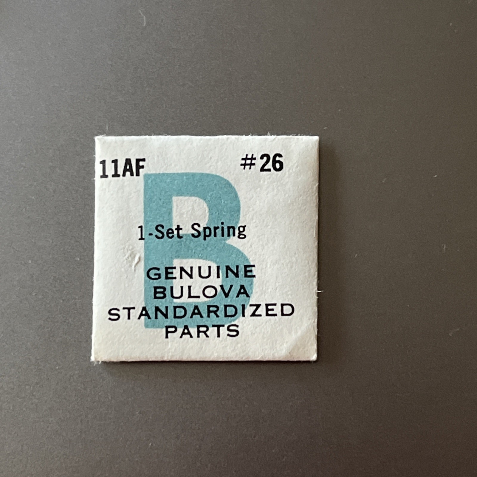 Bulova Watch Movement Part #26 SET PRING 11AF Genuine