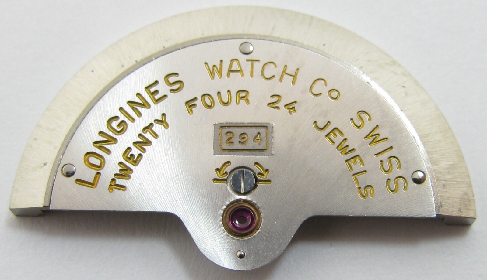 New Longines 294 24 jewels Watch part oscillating weight for power reserve Watch