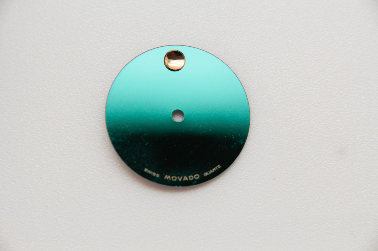OEM Movado 19mm Teal/Blue Dial With Gold Detail